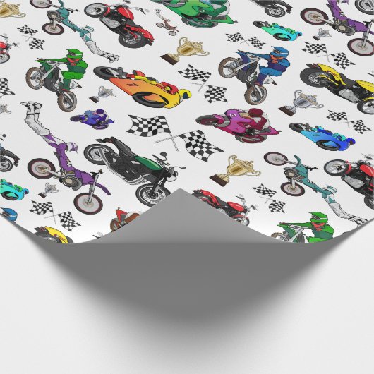 Illustraties van wolprogramma's cadeaupapier (Hoek)