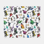 Illustraties van wolprogramma's fleece deken (Voorkant (Horizontaal))