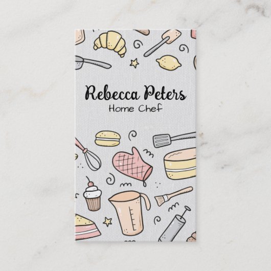 Illustraties voor baken | Cultuur | Catering Visitekaartje (Voorkant)