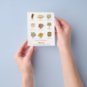 Illustraties voor het bakken van schattige taarten flyer (Hand)
