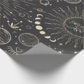  illustratieset van maanfasen. Verschil Cadeaupapier (Hoek)