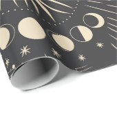  illustratieset van maanfasen. Verschil Cadeaupapier (Rol Hoek)