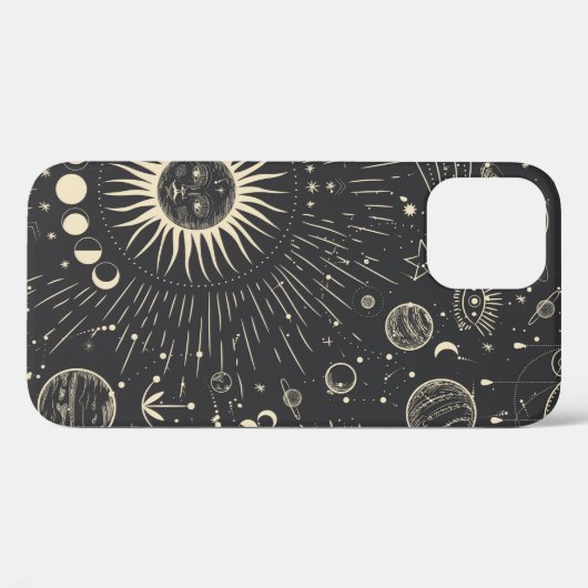 illustratieset van maanfasen. Verschil Case-Mate iPhone Case (Achterkant (horizontaal))