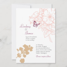 Illustratieve bloemen en vlinderridden