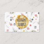 Illustratieve bloemen visitekaartje (Voorkant)