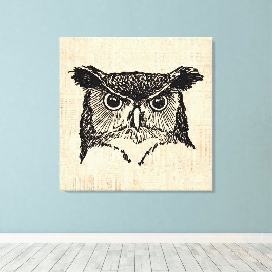 Illustratieve boomkunst canvas afdruk (Insitu (Houten vloer))