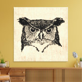 Illustratieve boomkunst canvas afdruk (Insitu (Woonkamer))