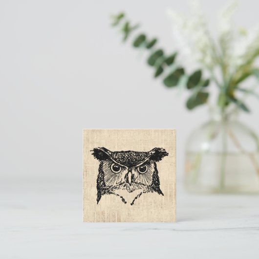 Illustratieve boomkunst informatiekaartje (Staand voorkant)