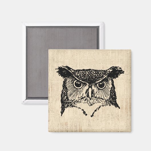 Illustratieve boomkunst magneet (Voorkant / Achterkant)