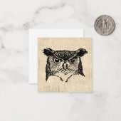 Illustratieve boomkunst notitiekaartje (Voorkant / Achterkant in situ)