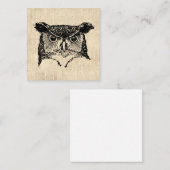 Illustratieve boomkunst notitiekaartje (Voorkant / Achterkant)