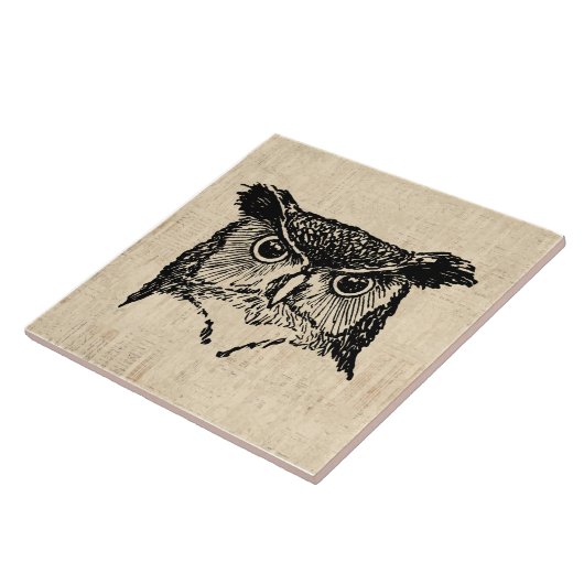 Illustratieve boomkunst tegeltje (Zijkant)