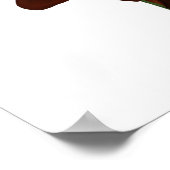 Illustratieve chocolade Lily Flowers Poster (Hoek)