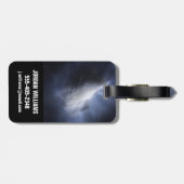 Illustratieve close-up van de komeettempel. bagagelabel (Achterkant horizontaal)