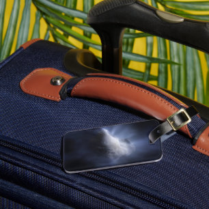 Illustratieve close-up van de komeettempel. bagagelabel