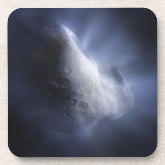 Illustratieve close-up van de komeettempel. bier onderzetter (Voorkant)