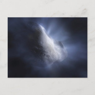 Illustratieve close-up van de komeettempel. briefkaart