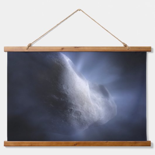 Illustratieve close-up van de komeettempel. hangend wandkleed (Voorkant)