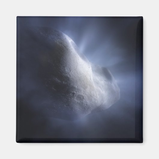 Illustratieve close-up van de komeettempel. magneet (Voorkant)