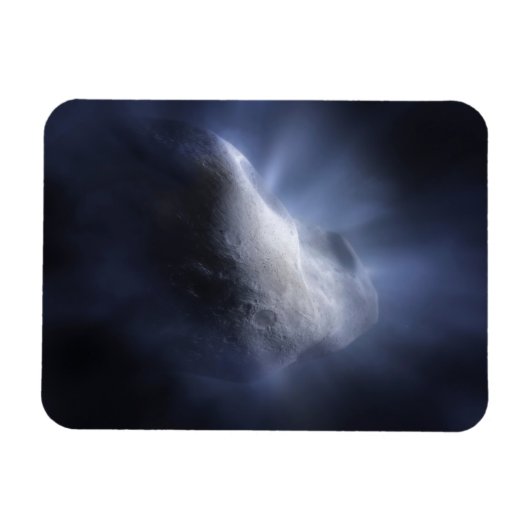 Illustratieve close-up van de komeettempel. magneet (Horizontaal)