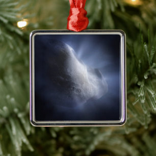 Illustratieve close-up van de komeettempel. metalen ornament