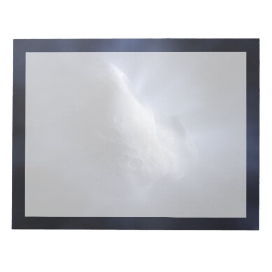 Illustratieve close-up van de komeettempel. notitieblok (Voorkant)