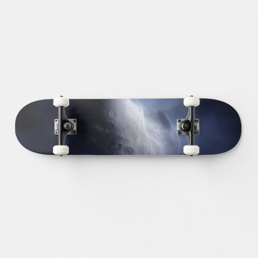 Illustratieve close-up van de komeettempel. persoonlijk skateboard (Horizontaal)