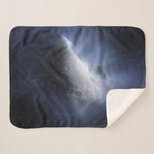 Illustratieve close-up van de komeettempel. sherpa deken