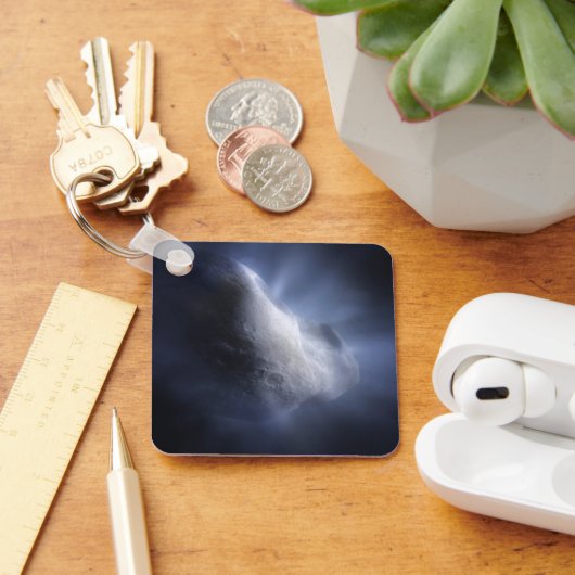 Illustratieve close-up van de komeettempel. sleutelhanger (Bureau)