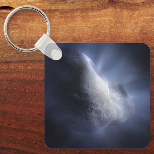 Illustratieve close-up van de komeettempel. sleutelhanger (Voorkant)