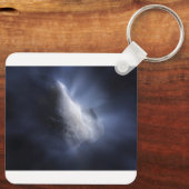 Illustratieve close-up van de komeettempel. sleutelhanger (Achterkant)