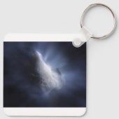 Illustratieve close-up van de komeettempel. sleutelhanger (Achterkant)