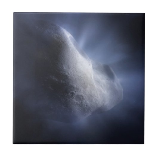 Illustratieve close-up van de komeettempel. tegeltje (Voorkant)