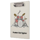 Illustratieve drumset klembord (Links)