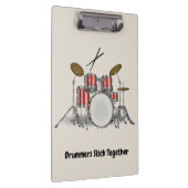 Illustratieve drumset klembord (Rechts)