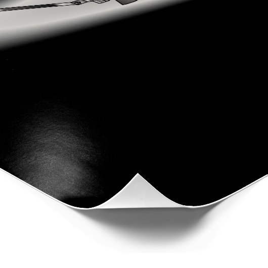 Illustratieve drumset perfect poster (Hoek)