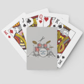 Illustratieve drumset pokerkaarten (Achterkant)