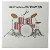 Illustratieve drumset tegeltje (Voorkant)