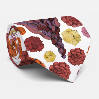 Illustratieve gebeardeerde dame stropdas