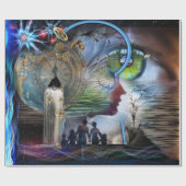 Illustratieve grafische weergave cadeaupapier (Vlak)