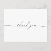 Illustratieve handgetekende bloem bedankt briefkaa uitnodiging briefkaart (Voorkant)