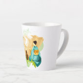 Illustratieve Japanse Tea-ceremonie, Dragon Latte Mok (Rechterhoek)