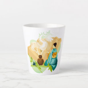 Illustratieve Japanse Tea-ceremonie, Dragon Latte Mok