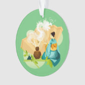 Illustratieve Japanse Tea-ceremonie, Dragon Ornament (voorkant)