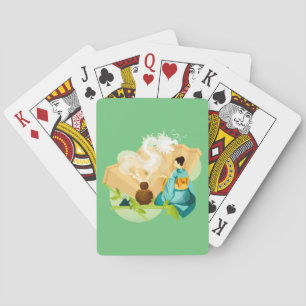 Illustratieve Japanse Tea-ceremonie, Dragon Pokerkaarten