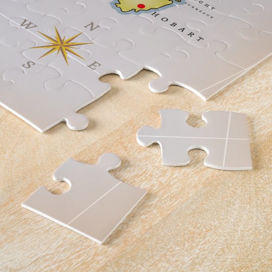 Illustratieve kaart van Australië Legpuzzel (Zijkant)