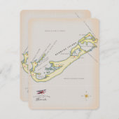 Illustratieve kaart van Bermuda (Voorkant / Achterkant)