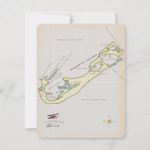 Illustratieve kaart van Bermuda