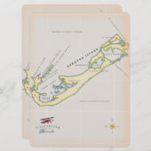 Illustratieve kaart van Bermuda (Voorkant / Achterkant)