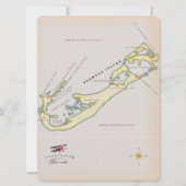 Illustratieve kaart van Bermuda (Voorkant)